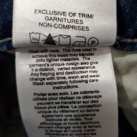 Silver Women's Tuesday Slim Boot Distressed Jeans Size 28 Low Rise Medium Wash - Picture 11 of 12